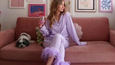 Elegant Feather Pajamas to Spice Up Your Night Life!